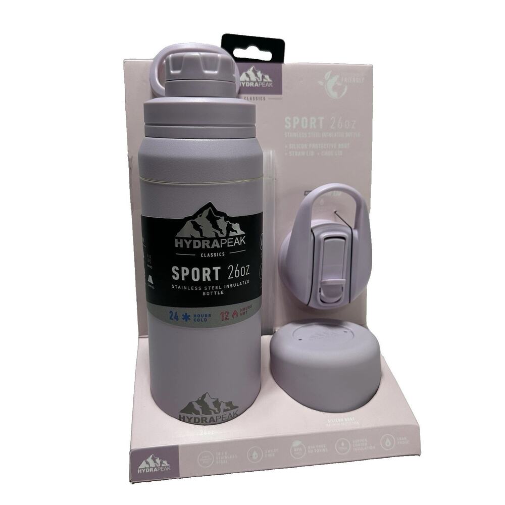 Limited HydraPeak Sport 26oz Stainless Steel Vacuum Insulated Bottle Light Purpl
